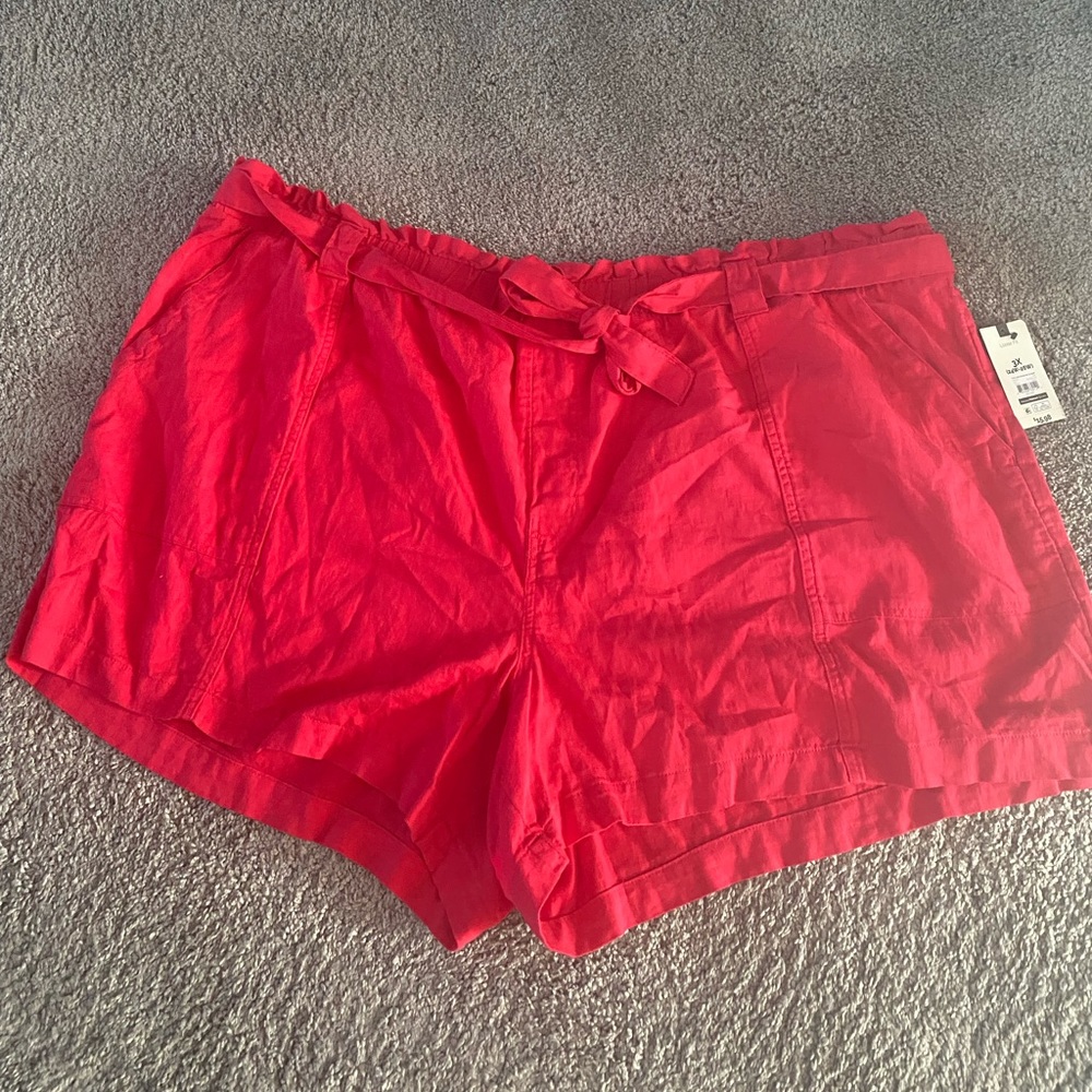 Womens 3X linen shorts
